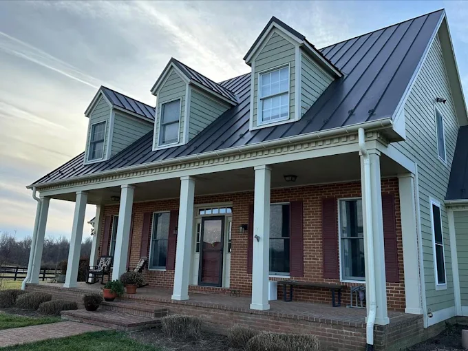 Installed seamless gutters with materials only drop option available